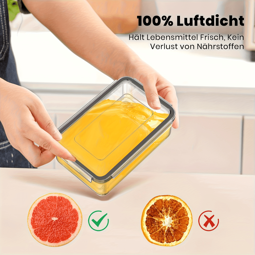 50/48/24pcs Heavy-duty Transparent Stackable Food Storage Box - Suitable For Microwave Ovens And Freezers, Leak Proof Refrigerator Storage Box Multiple Size Rectangular Food Cans, Used For Fruits, Vegetables, Leftovers, 25/24/12pcss Lid+25/24/12pcss