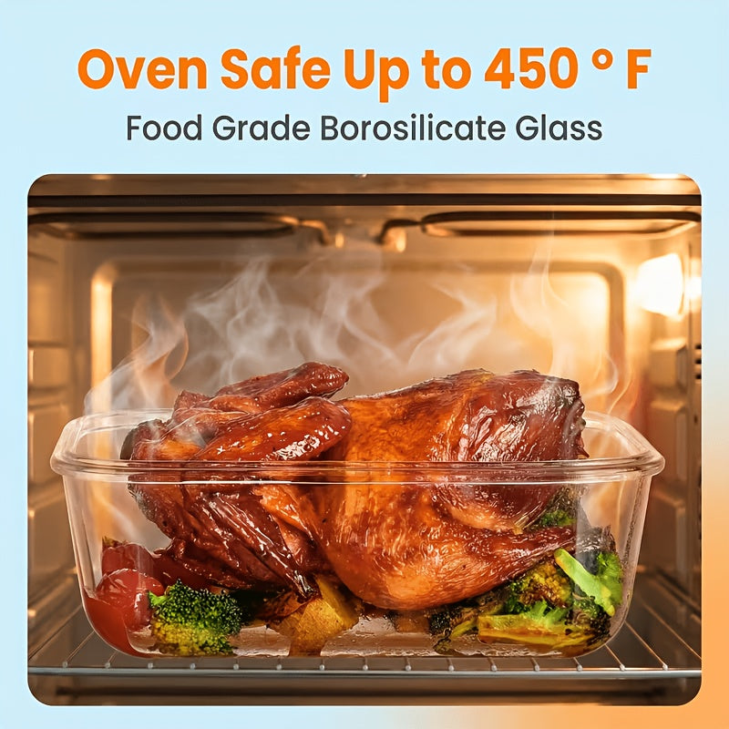 20pcs Sealed Glass Food Storage Containers, Lunch Boxes, Microwave Ovens, Ovens - Perfect for Salads, Fruits, Vegetables, And Sandwiches, Lunch Boxes | Sealed Storage | Durable Glass, Food Storage Containers (8 Lids+8 Containers+4 Brush)